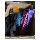 Toiletry bags, baskets, laundry bags