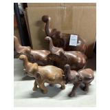 Wooden elephants