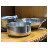 3 metal bowls