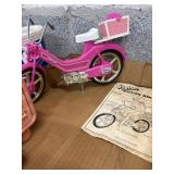 Barbie bike and vanity