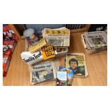 Lot of Pittsburgh Sports Commemorative Newspapers