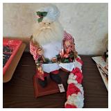Baking Santa figurine ,Cute vintage candy cane