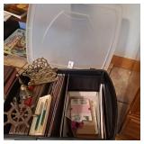 Vintage brass items and office items