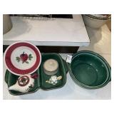 Sabatier bowl & divided dish & variety of