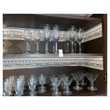 Vintage stemware & Champagne flutes - variety of