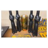 Black Cat Decanter and Baileys Cans