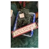 Lot of Garland and Welcome Sign