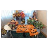 Table of Halloween Decorations