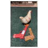 Toy Guns and Metal Chicken