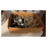Lot of Pourers and Shot Glasses