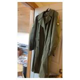 Vintage Army Trench Coat Size Reg Medium