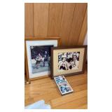 Lot of Hockey Photos and VHS Football Tape