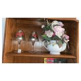 Vintage Clear Glass Tea Light Candle Holders and