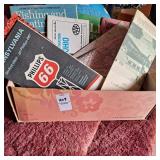 Vintage road maps