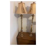 Pair of Standing Bedside Lamps