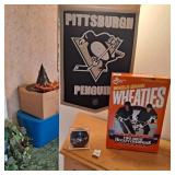 vintage Wheaties cereal box featuring hockey