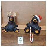 Bearfoot Bear Stocking Holder "Holly", "Ruby"