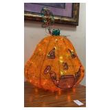 Fiber Optic Jack O Lantern Halloween Decoration
