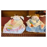 Two Easter Bunny Vacuum Covers