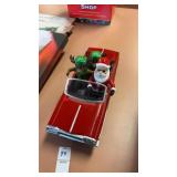 Low Rider Christmas Santa Car Decor