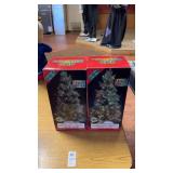 Lemax Fiber Optic Christmas Trees 9 Inches Tall