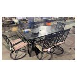 7 Pc Outdoor Patio Lounge Table