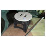 Foldable Stool and Shower Curtain Rod