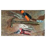 Vise Grips, Hammer, Pliers, etc