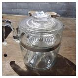 vintage Pyrex Flameware glass stovetop coffee