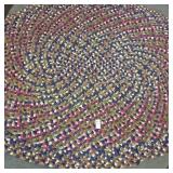 Vintage braided rug  59x47
