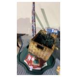 Christmas Lights, Tree Base and Wrapping Paper