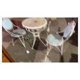 Metal Patio Table and Chair Set