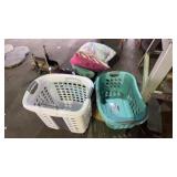 Laundry Baskets and Pillows