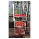 3  Johnstown Sani-Dairy Milk crates