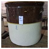 Vintage stoneware crock number 5