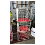 3  Johnstown Sani-Dairy Milk crates