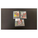 Lot of 3 Nascar Patch/Numbered Trading Cards