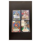 Lot of 4 NFL Autographed Trading Cards