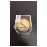 Unknown Baseball Autograph In Case