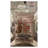 Louisville basketball and football Lot of 3 packs