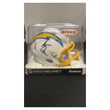AUTOGRAPHED ASANTE SAMUEL JR CHARGERS MINI HELMET