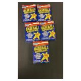 1987 BASEBALL SUPERSTARS SET - LOT OF FIVE SETS