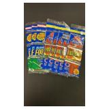 1990 & 1991 FLEER FOOTBALL RACK PACK LOT OF 8