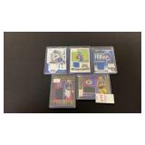 Lot of 5 NFL Patch Trading Cards