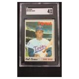 Rod Carew 1970 Topps Graded SGC 4 VG EX