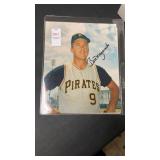 BILL MAZEROSKI AUTOGRAPHED 8 x10 PHOTO & 1