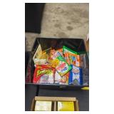 Basket of Assorted Sports Card Packs