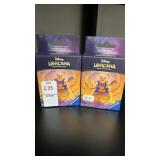 DISNEY LORCANA CARD SLEEVES - LOT OF TWO BOXES