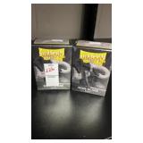 DRAGON SHIRLD SLEEVES BLACK - LOT OF TWO BOXES