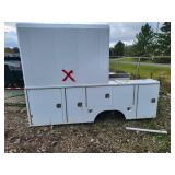Utility truck bed 133in x 94in x 94in. Tall